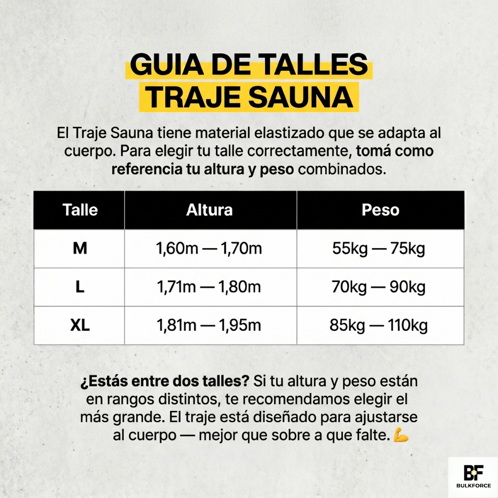 TRAJE SAUNA